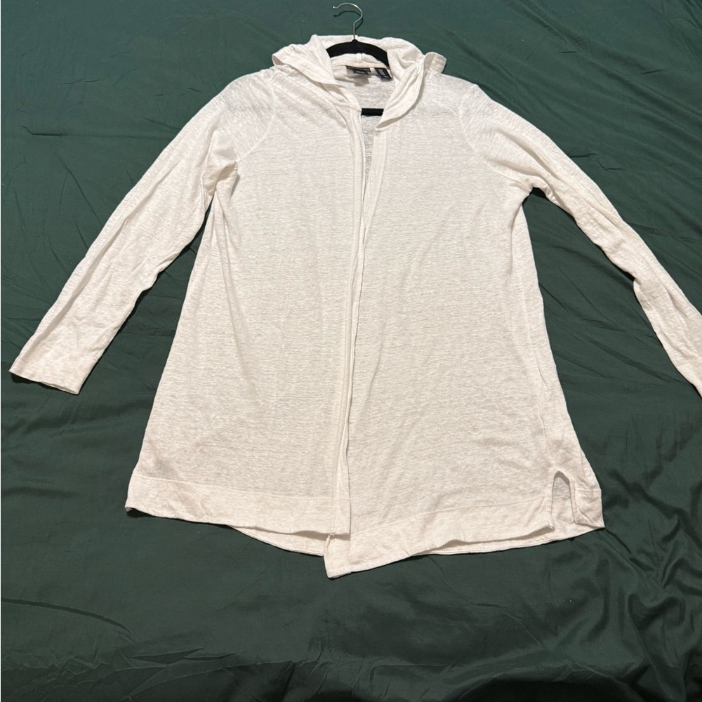 Tahari Lightweight Linen Cardigan